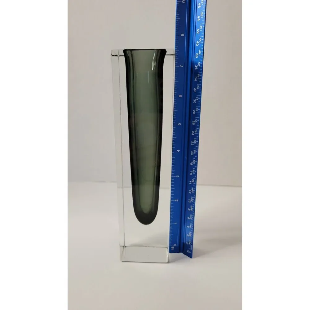 Vintage Murano Sommerso‎ Vase By Flavio Poli Seguso Italy 1970s